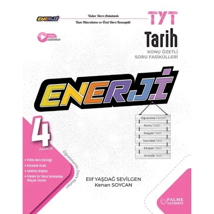 TYT ENERJİ TARİH KONU ÖZETLİ SORU FASİKÜLLERİ (4 FASİKÜL)