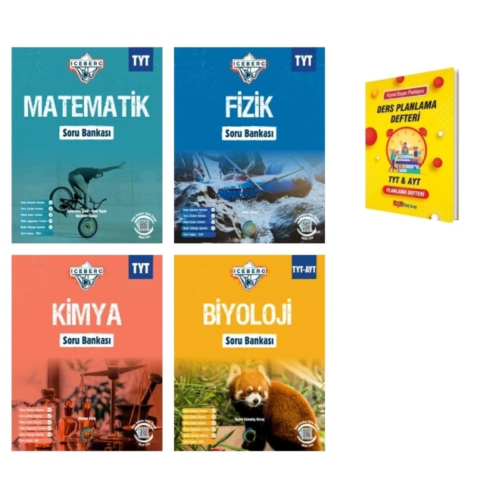 TYT IceBerg Matematik Fizik Kimya ve Biyoloji Soru Bankası 4lü Set