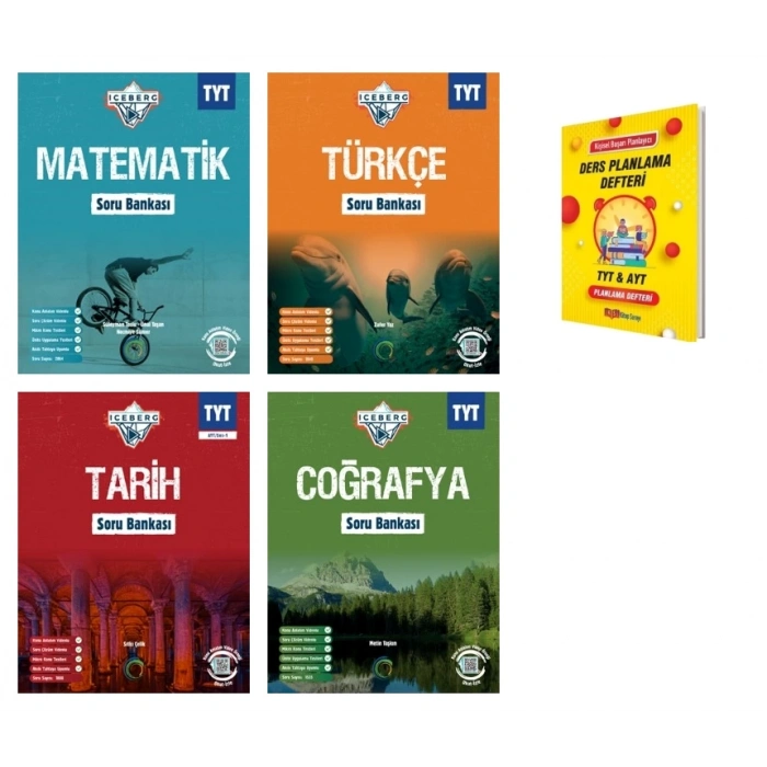 TYT IceBerg Matematik Türkçe Tarih ve Coğrafya Soru Bankası 4lü Eşit Ağırlık Set
