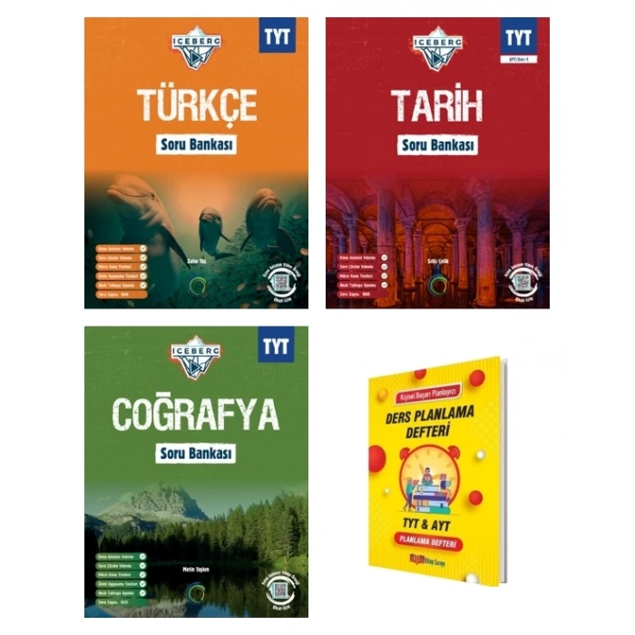 TYT IceBerg Türkçe Tarih ve Coğrafya Soru Bankası 3lü Set