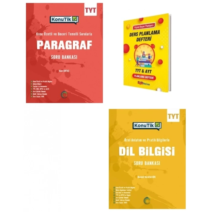 TYT KonuTik Paragraf ve Dilbilgisi Konu Özetli Soru Bankası