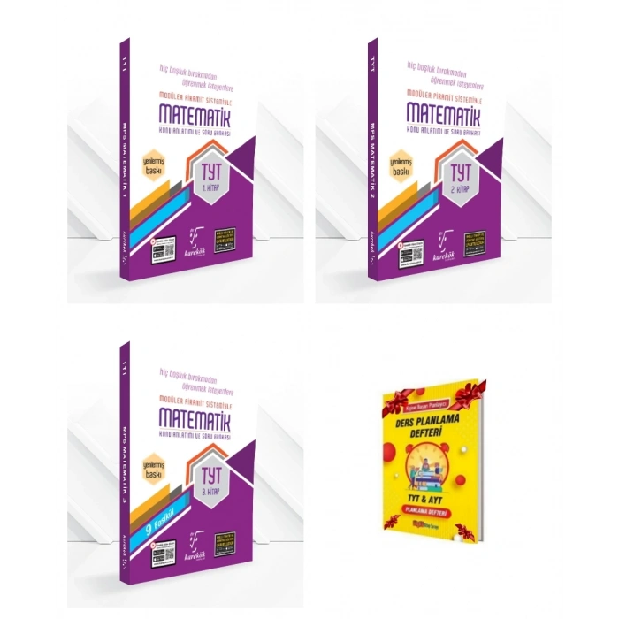 TYT MATEMATİK (1-2-3) KONU ANLATIMI VE SORU BANKASI SETİ