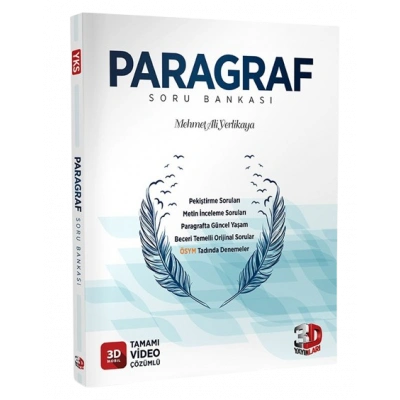 3D TYT Paragraf Soru Bankası Tamamı Video Çözümlü