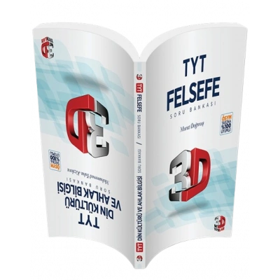 3D Yayınları TYT Din Kültürü Ve Felsefe Soru Bankası Tamamı Video Çözümlü