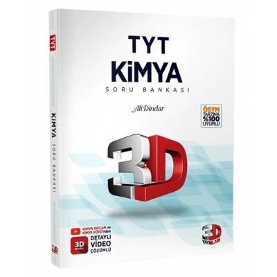 3D Yayınları TYT Kimya Soru Bankası Tamamı Video Çözümlü