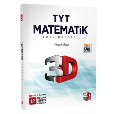 3D Yayınları TYT Matematik Soru Bankası Tamamı Video Çözümlü