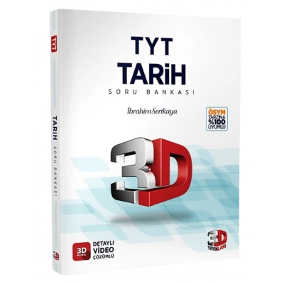 3D Yayınları TYT Tarih Soru Bankası Tamamı Video Çözümlü