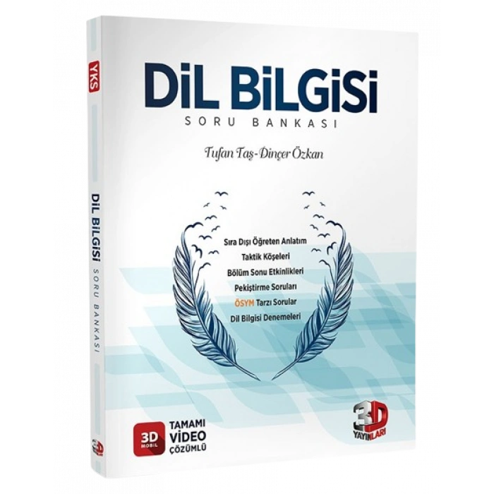 3D TYT Dilbilgisi Soru Bankası Tamamı Video Çözümlü