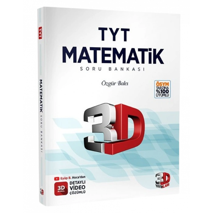 3D Yayınları TYT Matematik Soru Bankası Tamamı Video Çözümlü