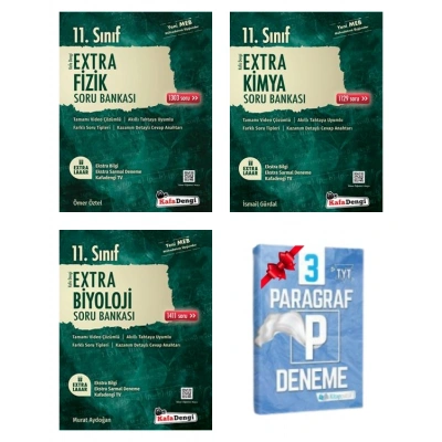 11.Sınıf Extra Fizik Kimya ve Biyoloji Soru Bankası