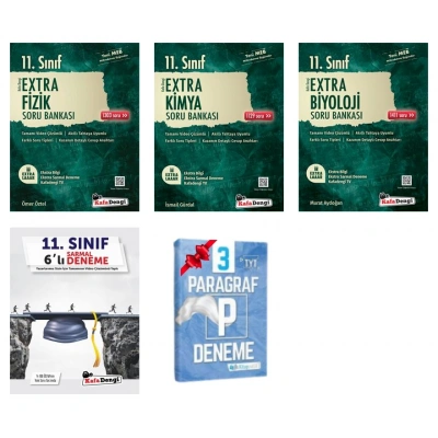 11.Sınıf Extra Fizik Kimya ve Biyoloji Soru Bankası+Sarmal Deneme