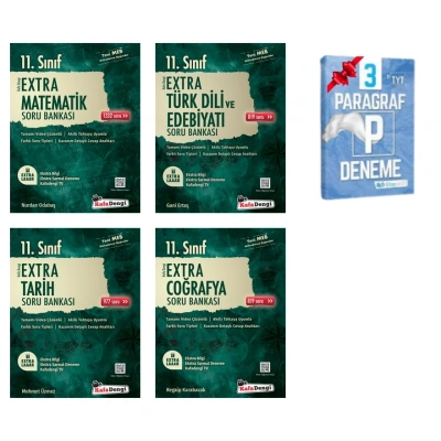 11.Sınıf Extra Matematik Edebiyat Tarih ve Coğrafya Soru Bankası