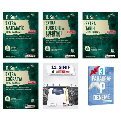 11.Sınıf Extra Matematik Edebiyat Tarih ve Coğrafya Soru Bankası+Sarmal Deneme