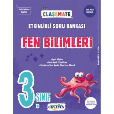 3. Sınıf Classmate Fen Bilimleri Etkinlikli Soru Bankası