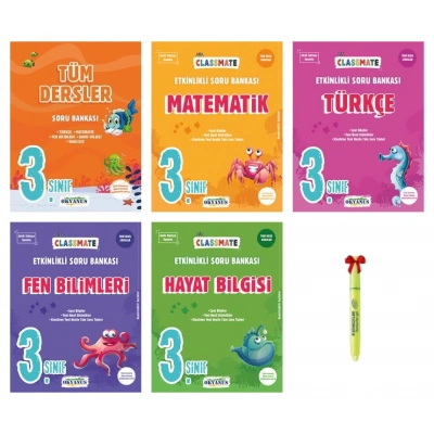 3.Sınıf Classmate Tüm Dersler Matematik Türkçe Fen Hayat Bilgisi