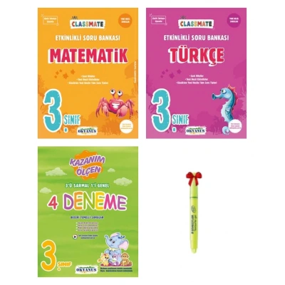 3.Sınıf Classmate Matematik Türkçe ve 4lü Deneme