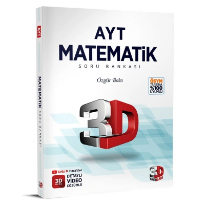 3D Yayınları AYT Matematik Soru Bankası Tamamı Video Çözümlü