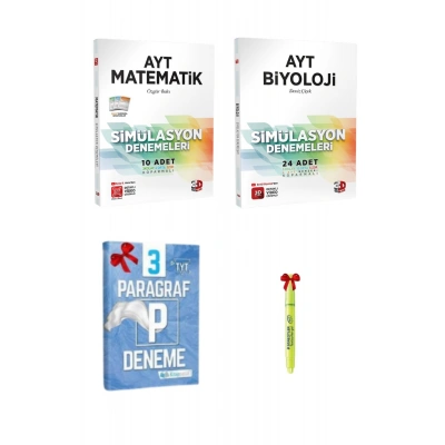 3D Yayınları AYT Matematik ve Biyoloji Simülasyon Denemeleri Tamamı Video Çözümlü
