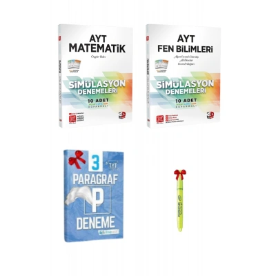 3D Yayınları AYT Matematik ve Fen Bilimleri Denemeleri Tamamı Video Çözümlü