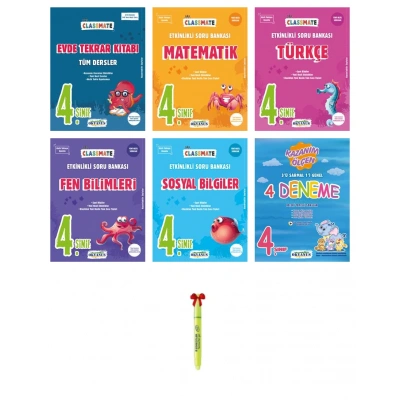 4.Sınıf Classmate Evde Tekrar Matematik Türkçe Fen Sosyal 4lü Deneme