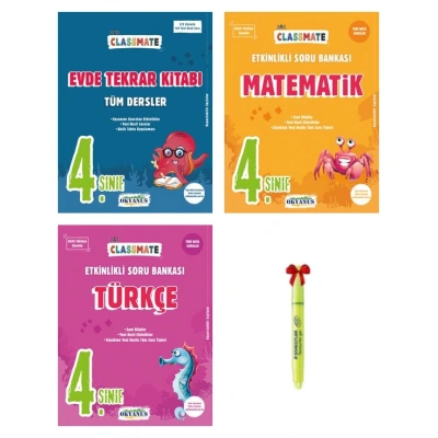 4.Sınıf Classmate Evde Tekrar Matematik ve Türkçe