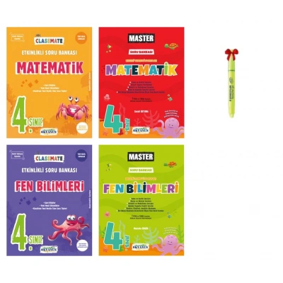 4.Sınıf Classmate Matematik Fen ve Master Matematik Fen