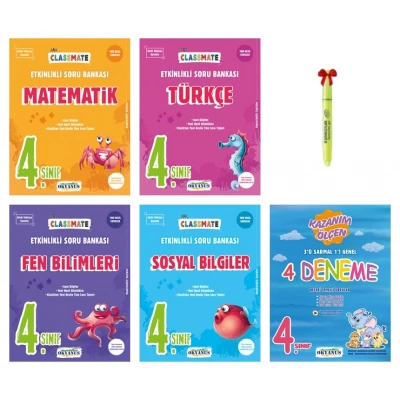 4.Sınıf Classmate Matematik Türkçe Fen Sosyal 4lü Deneme