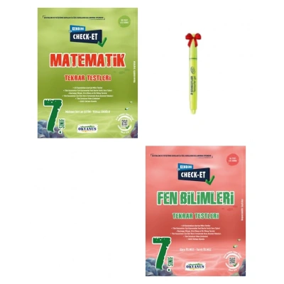 7.Sınıf CHECK-ET Matematik ve Fen Bilimleri Tekrar Testleri