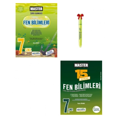 7.Sınıf Master Fen Soru Bankası ve Master Fen Deneme