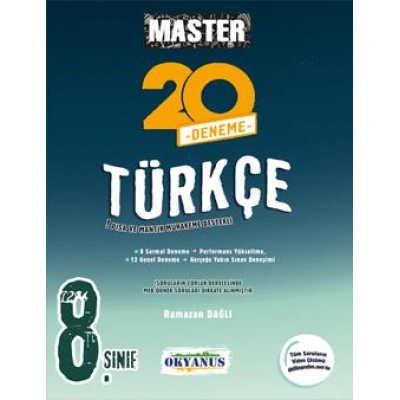 8. Sınıf Master 20 Türkçe Denemesi
