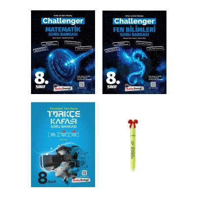 LGS 8.Sınıf Challenger Matematik Fen Bilimleri ve Türkçe Kafası Soru Bankası