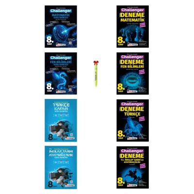 LGS 8.Sınıf Challenger Soru Bankası ve Deneme Full Set (8 kitap)