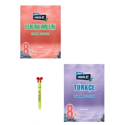 LGS 8.Sınıf CHECK-ET Fen Bilimleri Türkçe Tekrar Testleri