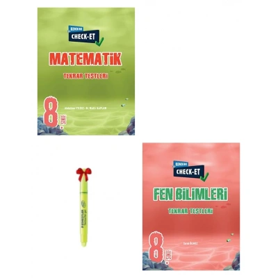 LGS 8.Sınıf CHECK-ET Matematik Fen Bilimleri Tekrar Testleri