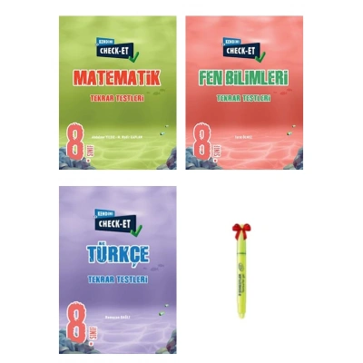 LGS 8.Sınıf CHECK-ET Matematik Fen Türkçe Tekrar Testleri