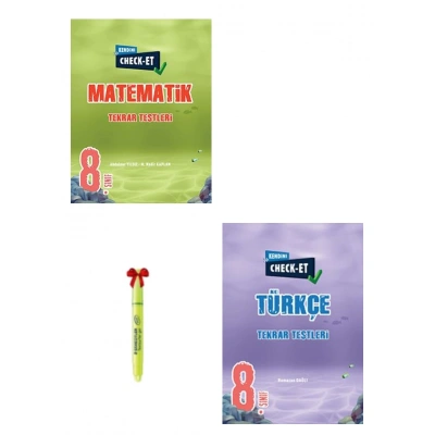 LGS 8.Sınıf CHECK-ET Matematik Türkçe Tekrar Testleri