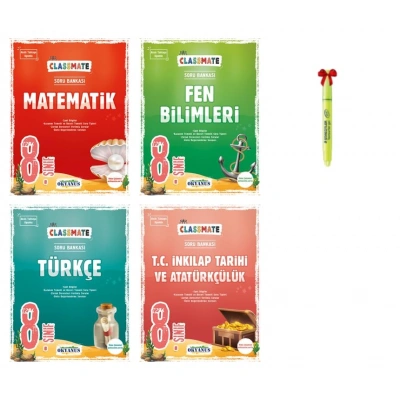 LGS 8.Sınıf Classmate Matematik Fen Bilimleri Türkçe İnkılap Soru Bankası