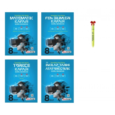 LGS 8.Sınıf Matematik Fen Bilimleri Türkçe ve İnkılap Kafası Soru Bankası