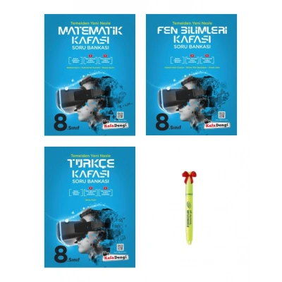 LGS 8.Sınıf Matematik Fen Bilimleri ve Türkçe Kafası Soru Bankası