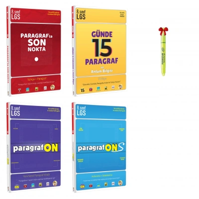LGS 8.Sınıf PARAGRAFta SON NOKTA 15 Günde Paragraf ParagrafON ve ParagrafONS