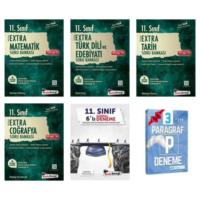 11.Sınıf Extra Matematik Edebiyat Tarih ve Coğrafya Soru Bankası+Sarmal Deneme