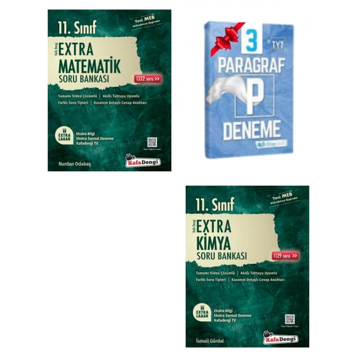11.Sınıf Extra Matematik ve Kimya Soru Bankası