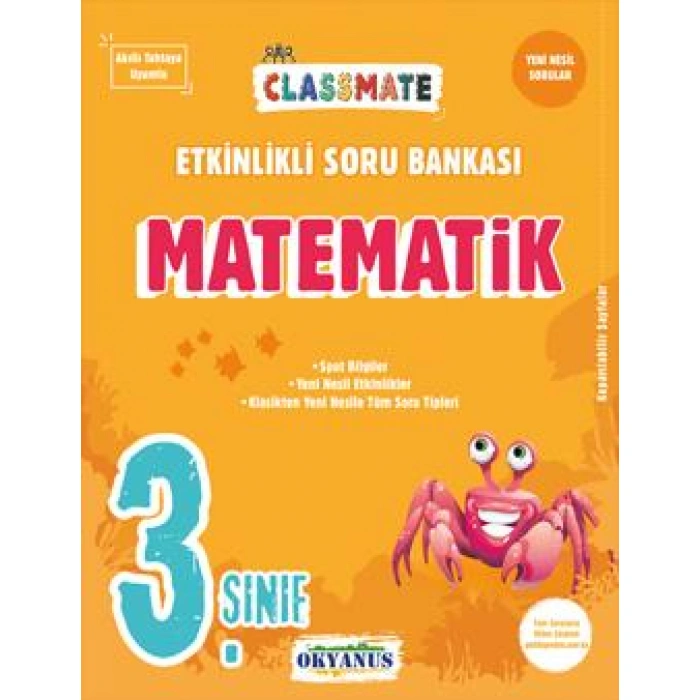 3. Sınıf Classmate Matematik Etkinlikli Soru Bankası
