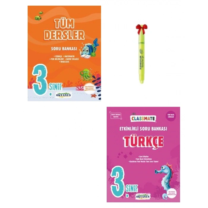 3.Sınıf Tüm Dersler ve Classmate Türkçe