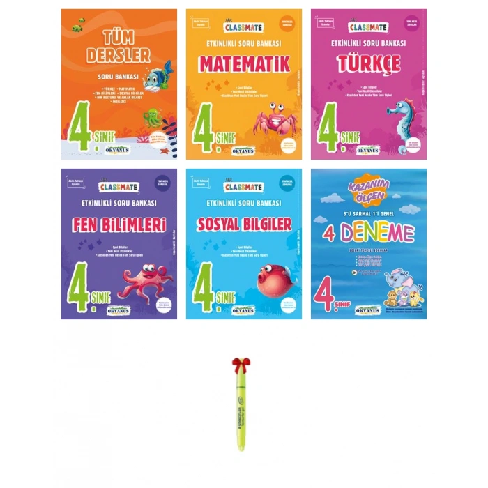 4.Sınıf Classmate Tüm Dersler Matematik Türkçe Fen Sosyal 4lü Deneme