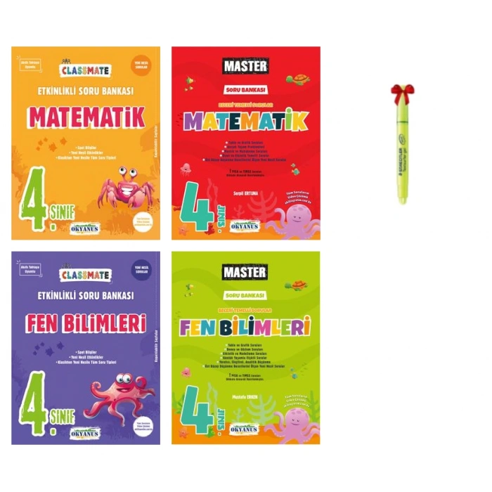 4.Sınıf Classmate Matematik Fen ve Master Matematik Fen