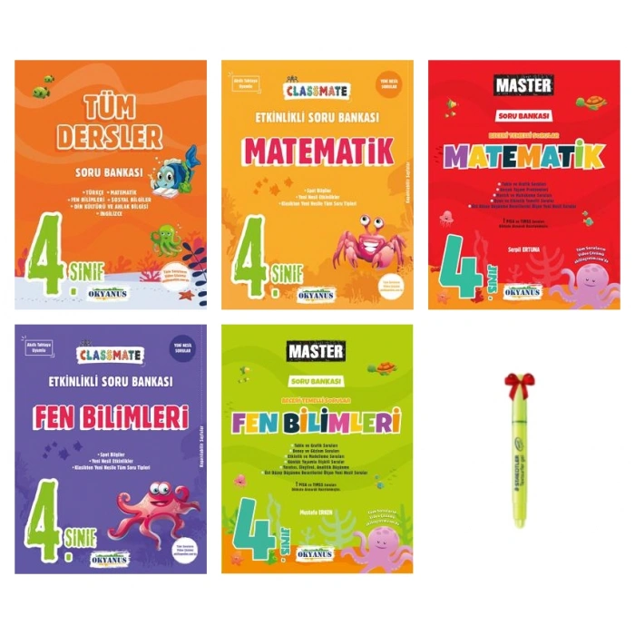 4.Sınıf Classmate Tüm Dersler Matematik Fen ve Master Matematik Fen