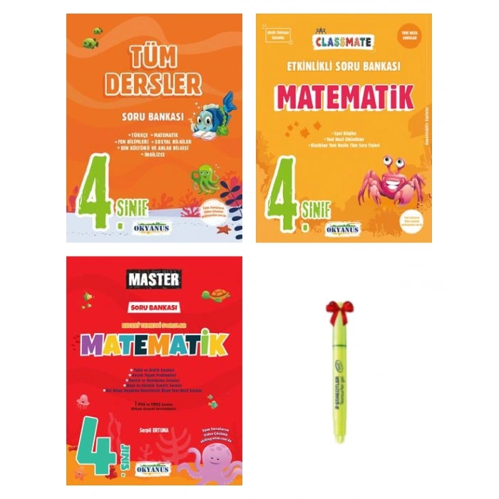 4.Sınıf Tüm Dersler Classmate Matematik Master Matematik
