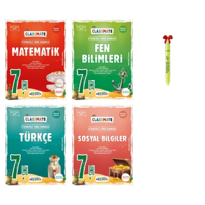 7.Sınıf Classmate Matematik Fen Bilimleri Türkçe Sosyal Soru Bankası