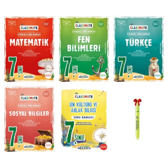 7.Sınıf Classmate Matematik Fen Türkçe Sosyal Din Soru Bankası
